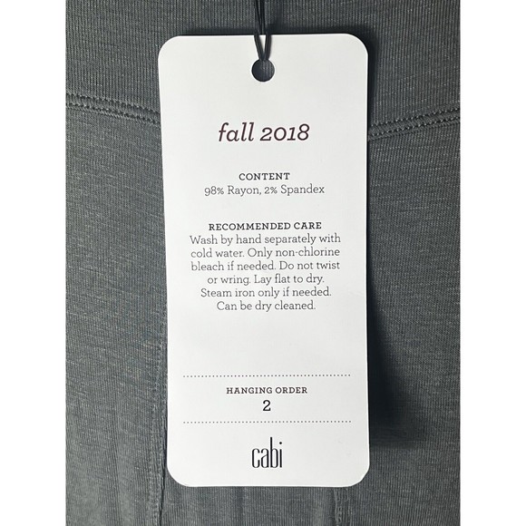 Cabi Women’s #3627 Gray Long Sleeve Stretch Knit Swing Tee Size S Small - Picture 6 of 7